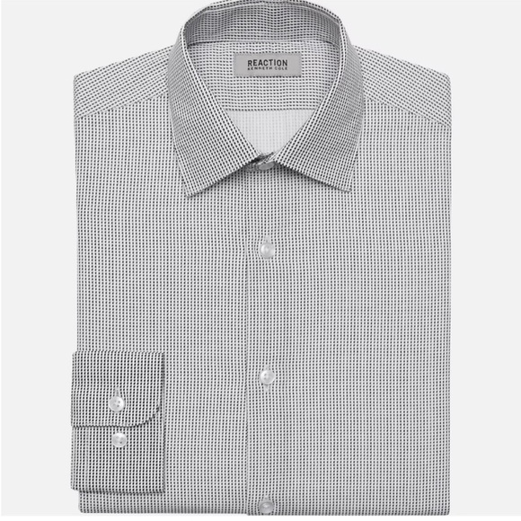 Kenneth Cole Reaction Big Boys Button Up Shirt Collection dress shirt 20 R - Picture 2 of 5